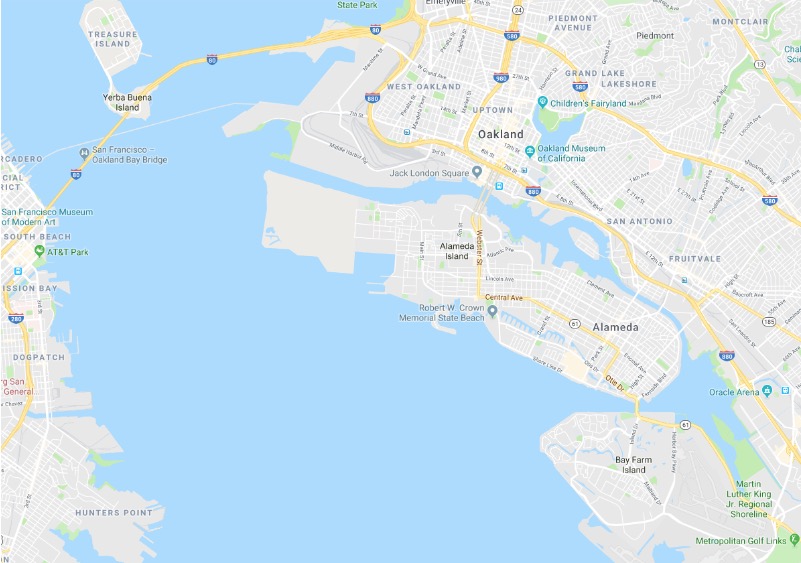 Map of Alameda